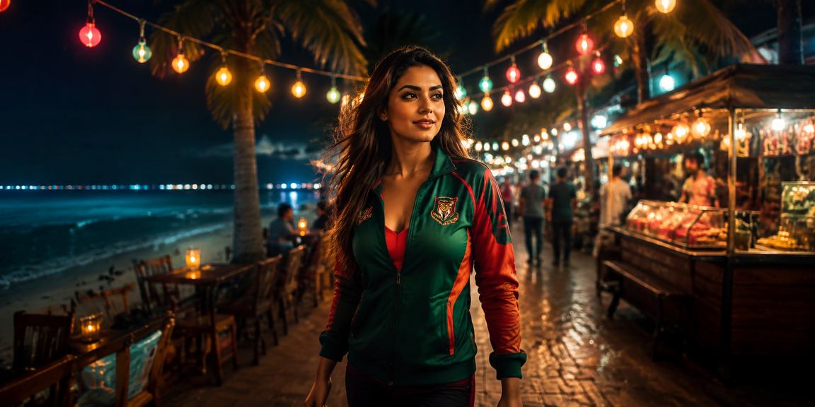 সেন্ট মার্টিন দ্বীপে সমুদ্র সৈকতে বসে ক্রিকেট বেটিং উপভোগ করছেন একজন বাংলাদেশি ব্যবহারকারী